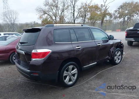 2013 Toyota Highlander Limited V6 z USA, uszkodzony, nr VIN 5TDDK3EH2DS177180